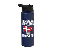 La Danimarca chiama e devo andare danese Stainless Steel Insulated Water Bottle