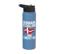 La Danimarca chiama e devo andare danese Stainless Steel Insulated Water Bottle