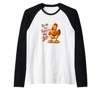 La de Los Huevos Soy Yo Maglia con Maniche Raglan