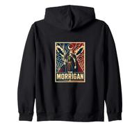 La dea celtica Morrigan Raven Birds Felpa con Cappuccio