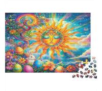La dea del sole di Pasqua Puzzle 1000 Pezzi Adulti In cartone Resistente,Un Set Di Puzzle A Rompicapo Per Brain Training Puzzle,Ideale Per Arredo Parete,Enigma Del Regalo Di Natale 70x50cm/1000pcs