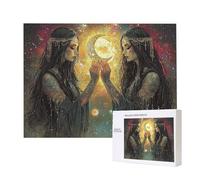 La dea della Luna - Puzzle 1000 Pezzi per Adulti - Puzzle fai da te, Intrattenimento Creativo, Arte Moderna, Puzzle Classico per Adulti e Ragazzi dai 12 anni, Idea Regalo Uomo e Donna 75x50cm a-935