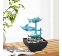 La Decorazione Della Fontana D'acqua A Più Livelli Fa Circolare L'acqua Che