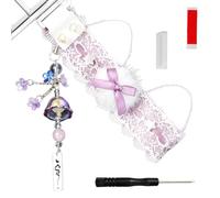 La decorazione molle del Keyset del nastro del pizzo del tessuto con gli incantesimi d'attaccatura per il computer individualizzato organizza il nastro lavabile Keyset