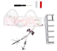 La decorazione molle del Keyset del nastro del pizzo del tessuto con gli incantesimi d'attaccatura per il computer individualizzato organizza il nastro lavabile Keyset