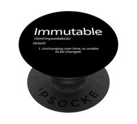 La definizione immutabile non può essere modificata dall'immutabilità della blockchain PopSockets PopGrip Adesivo