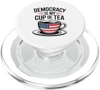 La Democrazia È La Mia Tazza Di Tè Amore Patriottico Amanti PopSockets PopGrip per MagSafe