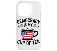 La Democrazia È Tazza Di Tè Usa Pride Usa Coffee Custodia per iPhone 14 Pro