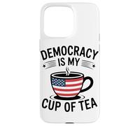 La Democrazia È Tazza Di Tè Usa Pride Usa Coffee Custodia per iPhone 15 Pro Max