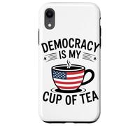 La Democrazia È Tazza Di Tè Usa Pride Usa Coffee Custodia per iPhone XR