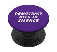 La democrazia muore in silenzio parlare liberale anti-repubblicano PopSockets PopGrip Adesivo