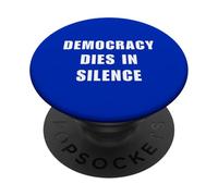 La democrazia muore in silenzio parlare liberale anti-repubblicano PopSockets PopGrip Adesivo