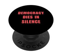La democrazia muore in silenzio parlare liberale anti-repubblicano PopSockets PopGrip Adesivo