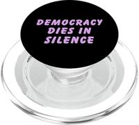 La democrazia muore in silenzio parlare liberale anti-repubblicano PopSockets PopGrip per MagSafe