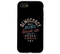 La democrazia muore Speak Up Retro Custodia per iPhone SE (2020) / 7/8