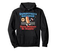 La democrazia sta crollando, ma questi Wieners stanno schiaffeggiando regali Felpa con Cappuccio