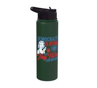 La democrazia sta morendo ma Hey Nice Fireworks - 4 luglio Stainless Steel Insulated Water Bottle