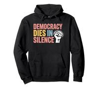 La democrazia vintage muore in silenzio per mantenere la democrazia in America Felpa con Cappuccio