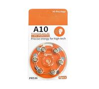 La densità di alta energia della batteria 6PC/pacchetto dell'apparecchio acustico A10 fornisce il potere affidabile per una varietà di apparecchi acustici