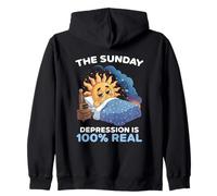 La depressione domenicale è Reale al 100% Amanti dei Meme de Felpa con Cappuccio