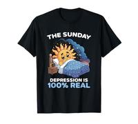 La depressione domenicale è Reale al 100% Amanti dei Meme de Maglietta