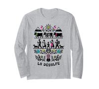 La Désalpe Alpine Mucca Pastore Tradizione Folk Art Maglia a Manica