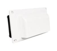 la di scarico for ventilazione laterale for roulotte da 12 V e 6 W, facile da installare, for camper, rimorchi, barche, spedizioni marittime(White)