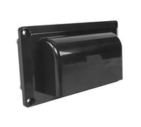 la di scarico for ventilazione laterale for roulotte da 12 V e 6 W, facile da installare, for camper, rimorchi, barche, spedizioni marittime(Noir)
