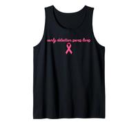 La diagnosi precoce Salva Vite Cancro al Seno Rosa Ottobre Canotta