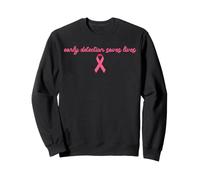 La diagnosi precoce Salva Vite Cancro al Seno Rosa Ottobre Felpa