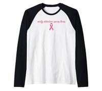 La diagnosi precoce Salva Vite Cancro al Seno Rosa Ottobre Maglia con Maniche Raglan