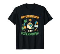 La differenziazione è Il Mio superpotere per speducator SpEd Teacher Maglietta