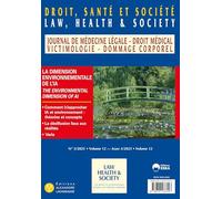 La dimension environnementale de l'IA: Droit Santé et Société n°3-2025