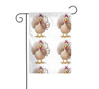La dimensione precisa dell'immagine YYHWHJDE Thanksgiving Turkey di questa bandiera da giardino è di 30,5 x 45,7 cm, che è un rapporto dorato accuratamente progettato. Si adatta perfettamente alla