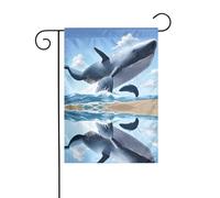 La dimensione precisa dell'immagine YYHWHJDE Whale di questa bandiera da giardino è di 30,5 x 45,7 cm, che è un rapporto dorato accuratamente progettato. Si adatta perfettamente alla stragrande