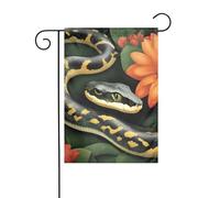La dimensione precisa di questa bandiera da giardino YYHWHJDE Snake And Flower è di 30,5 x 45,7 cm, che è un rapporto dorato accuratamente progettato. Si adatta perfettamente alla stragrande