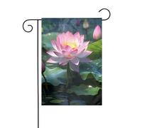 La dimensione precisa YYHWHJDE Asian Lotus Flower Picture di questa bandiera da giardino è di 30,5 x 45,7 cm, che è un rapporto dorato accuratamente progettato. Si adatta perfettamente alla stragrande