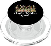 La dipendenza dal capitolo è un vero libro floreale Libri grafici di topi di biblioteca PopSockets PopGrip per MagSafe