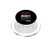 La disabilità è diversità - Indossa il mese dell'orgoglio per la disabilità PopSockets PopGrip per MagSafe