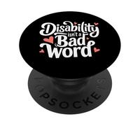 La disabilità non è una cattiva consapevolezza delle parole Accettazione Inclusione PopSockets PopGrip Adesivo