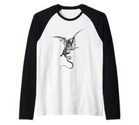 La Discesa sul Mostro di Gustave Dore Maglia con Maniche Raglan