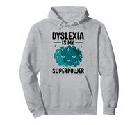 La dislessia è la mia consapevolezza della Superpotenza Dislessia dislessico Felpa con Cappuccio