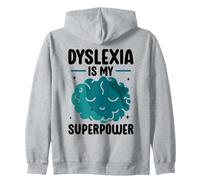 La dislessia è la mia consapevolezza della Superpotenza Dislessia dislessico Felpa con Cappuccio