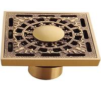 la dispersione, Filtro di scarico for doccia Scarico a pavimento in rame antico in stile europeo for cucina e lavatrice for balcone Scarico a pavimento a doppio uso