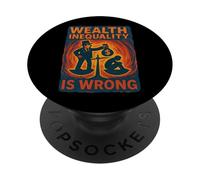 La disuguaglianza di ricchezza è sbagliata PopSockets PopGrip Adesivo