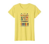 La diversità Ci Rende più Forti: Celebrazione dell'unità inclusiva Maglietta, Donna, Limone, M