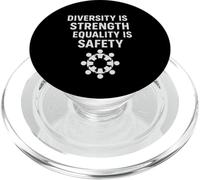 La diversità è forza, l'uguaglianza è sicurezza | Giornata dei diritti umani PopSockets PopGrip per MagSafe