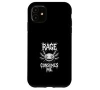 La divertente rabbia degli Axolotl mi consuma metallo spaventoso Custodia per iPhone 11