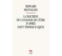 La doctrine de l'analogie de l'être d'après saint Thomas d'Aquin