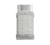 LA DOLCE CASA | Parure Copripiumino Letto Singolo con Stampa, 100% Cotone, Set con Sacco 200x150 cm e Federa 50x80cm, Linea Mr. Cotton, Stampa Betonica